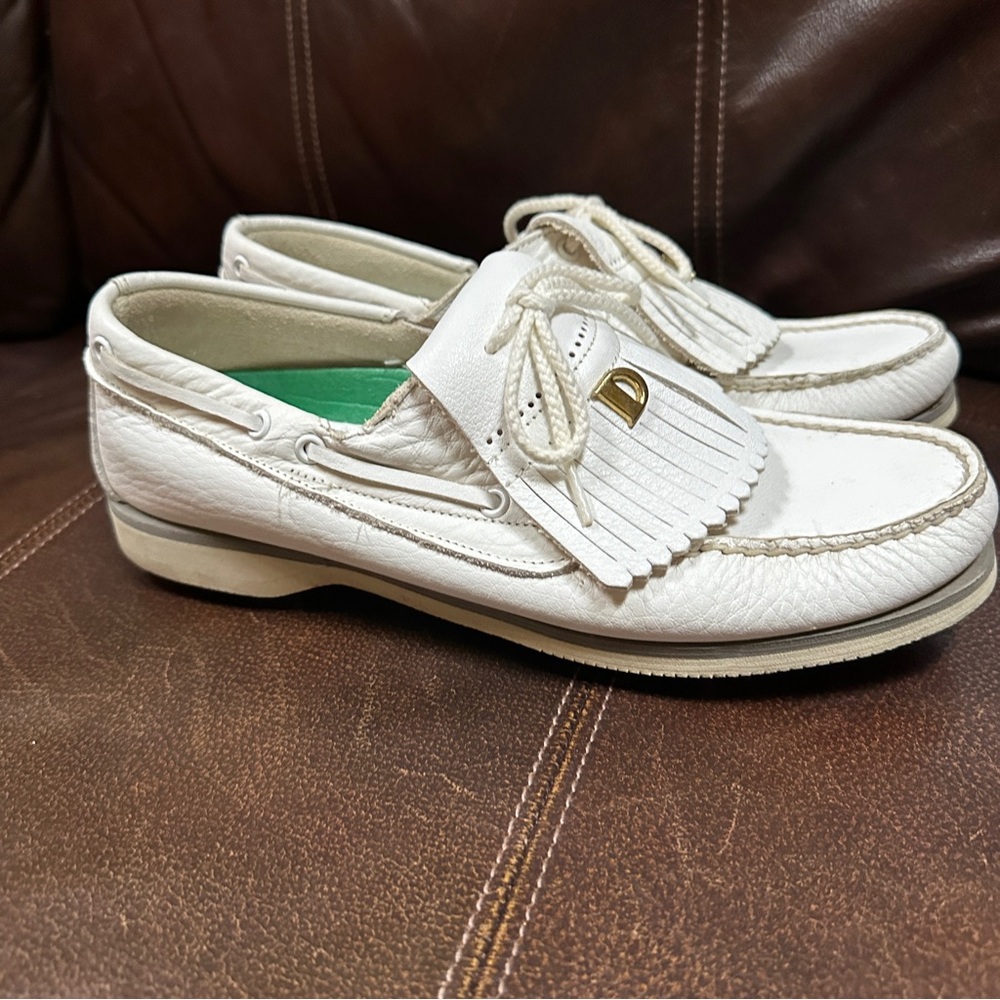 Dexter Women’s Golf Shoes Size 10M Vintage Kilti White Leather Made In USA